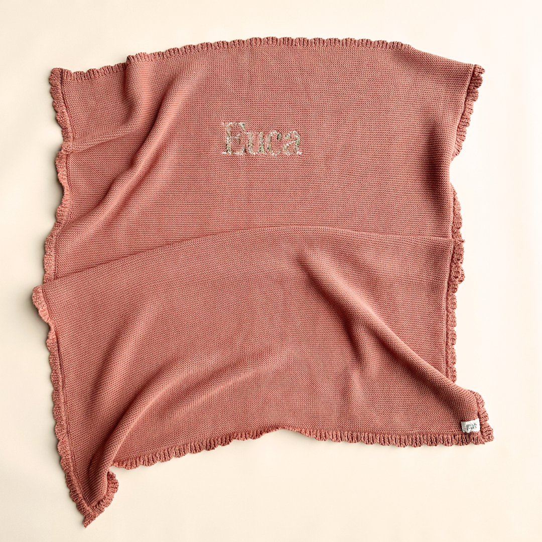 EMBROIDERED NAME BLANKET - Euca