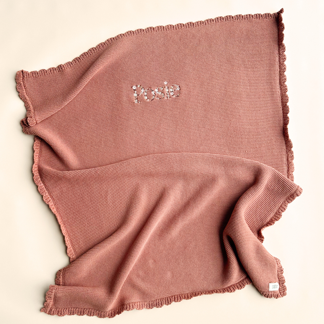 EMBROIDERED NAME BLANKET - Posie