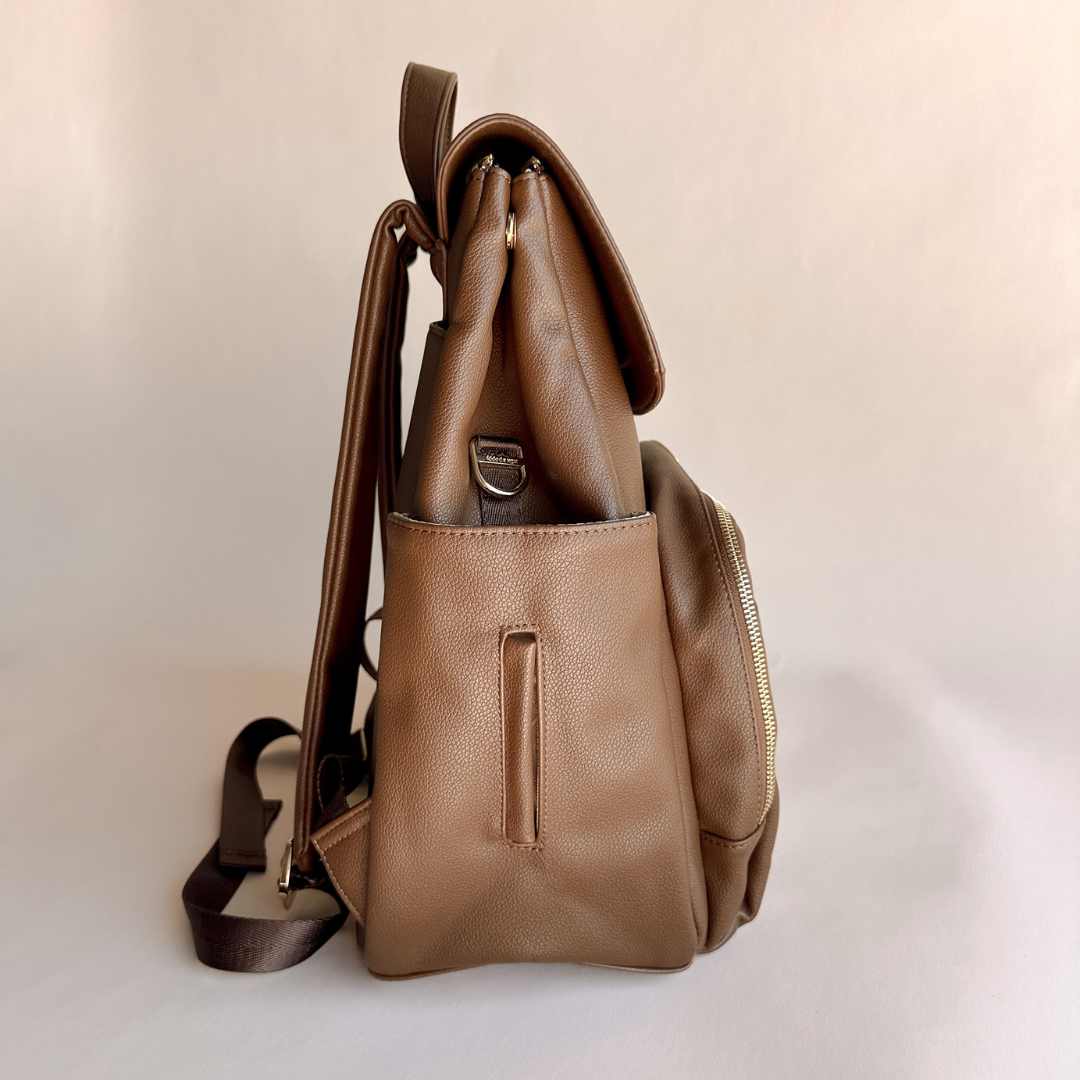 BROOKLYN Backpack Nappy Bag - Chocolate/Jack