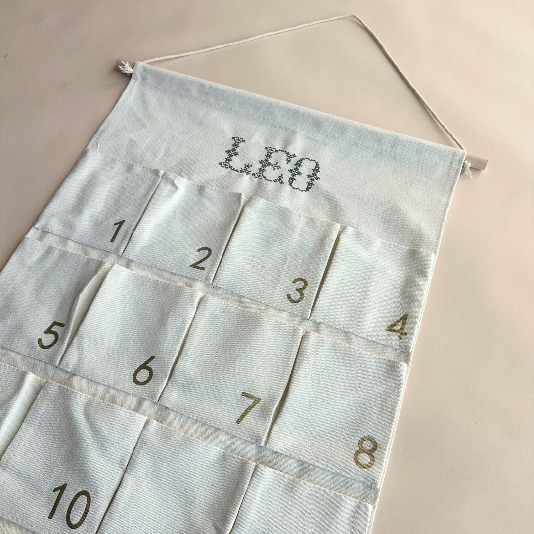 Personalised Embroidered Christmas Advent Calendar š
