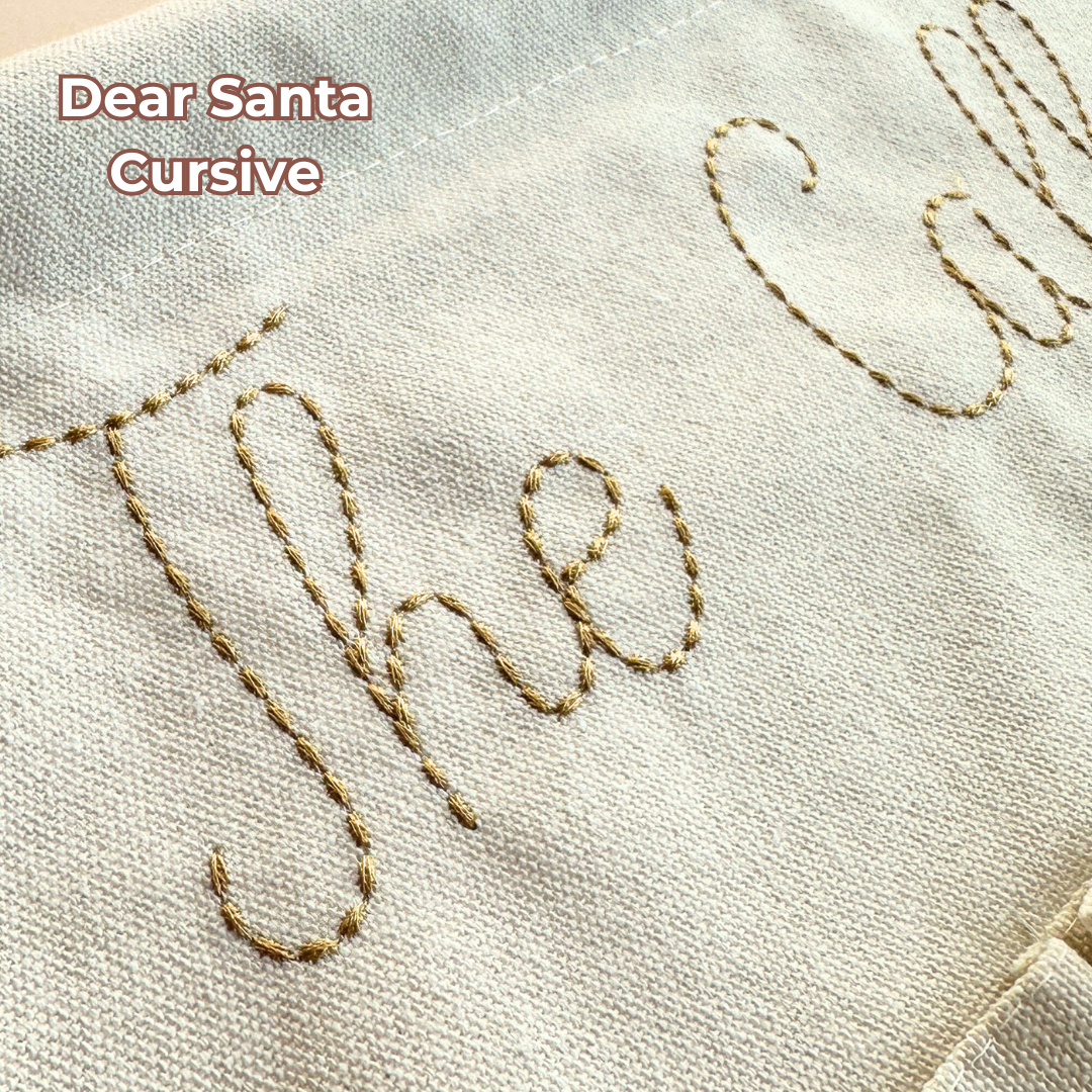 Personalised Embroidered Christmas Advent Calendar š