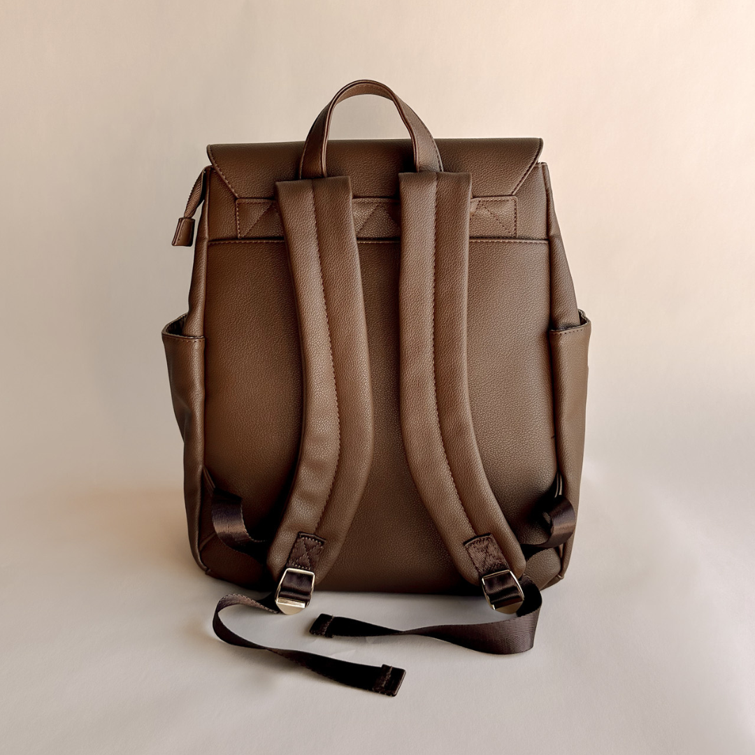 BROOKLYN Backpack Nappy Bag - Chocolate/Jack