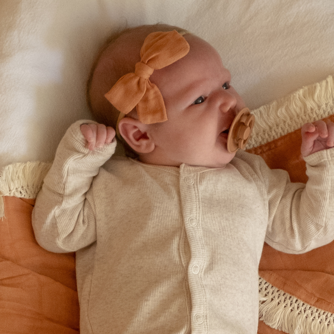 MUSLIN BOW - Rust
