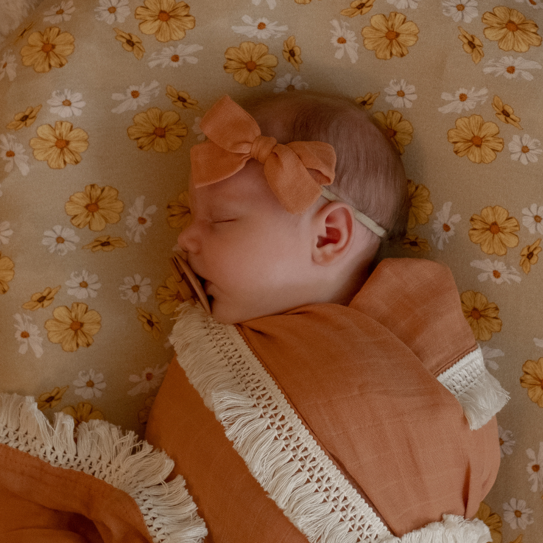MUSLIN BOW - Rust