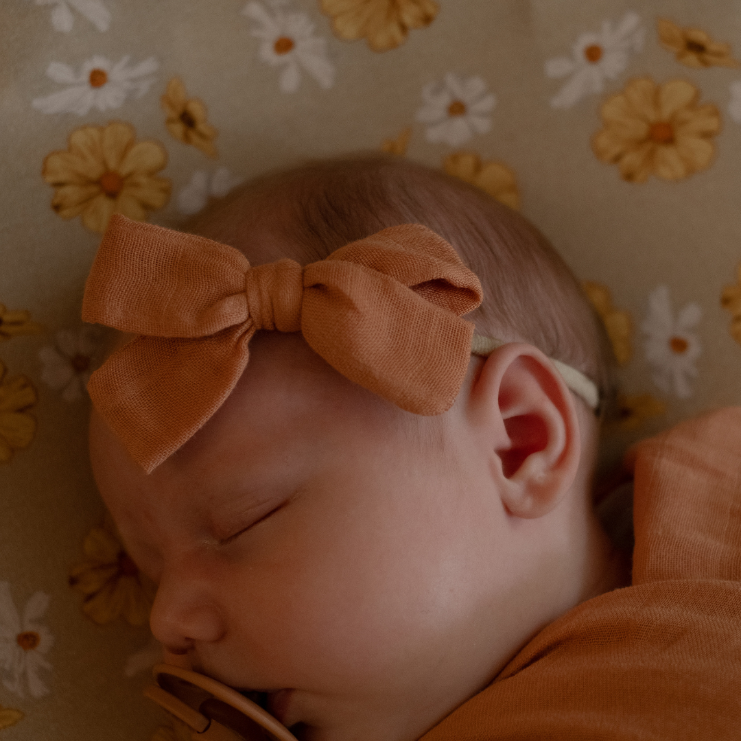 MUSLIN BOW - Rust