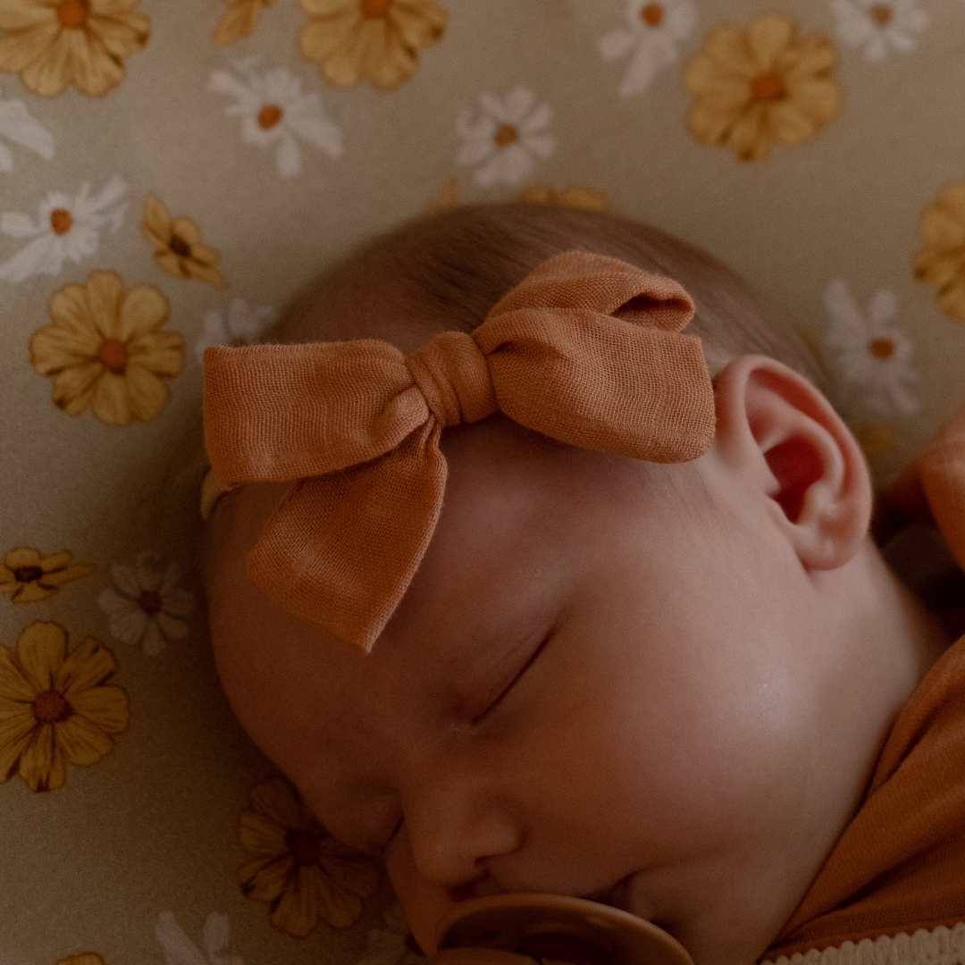 MUSLIN BOW - Rust
