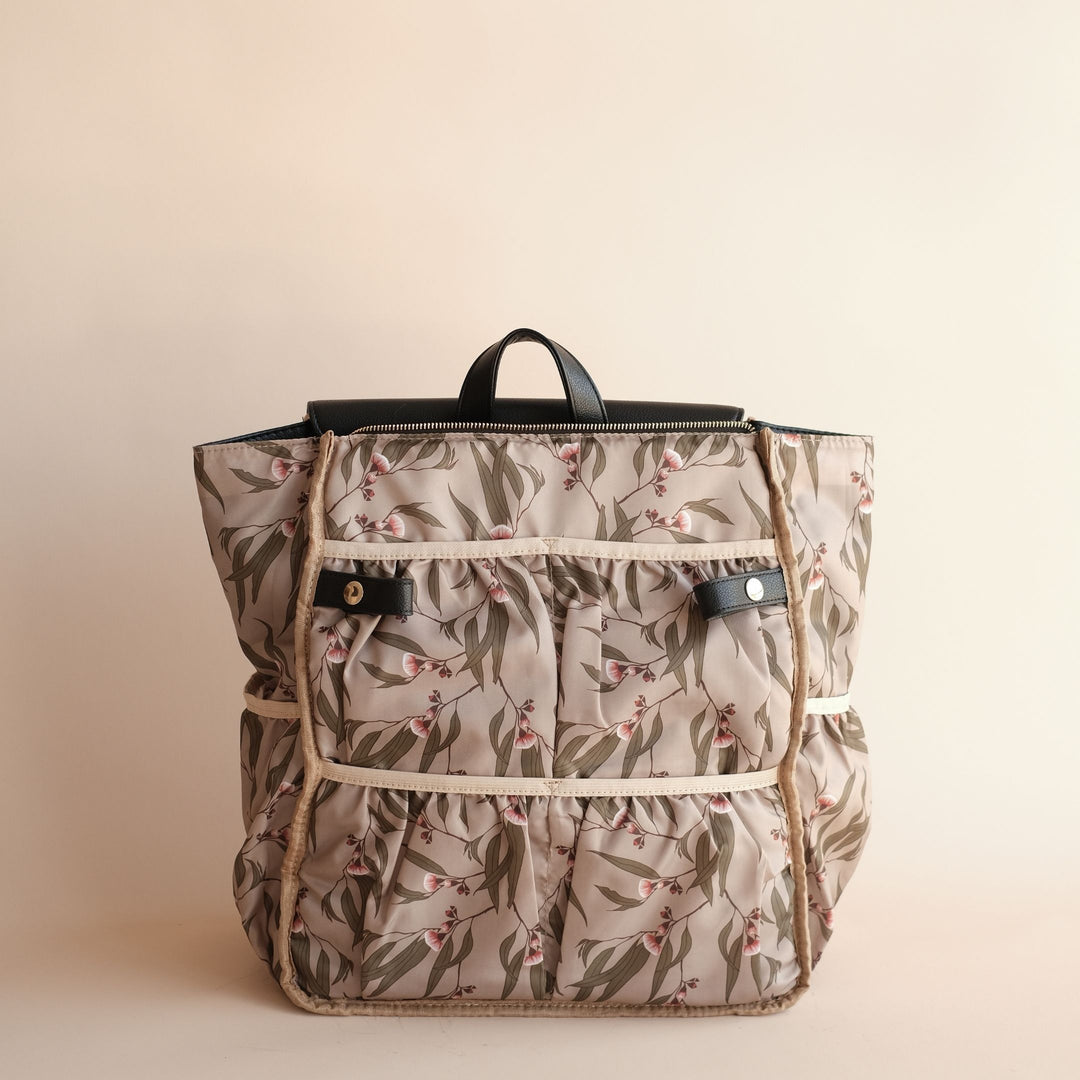 BROOKLYN Backpack Nappy Bag - Black/Euca - Milk & Poppy
