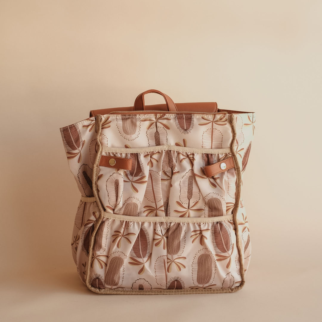 BROOKLYN Backpack Nappy Bag - Tan/Banksii - Milk & Poppy