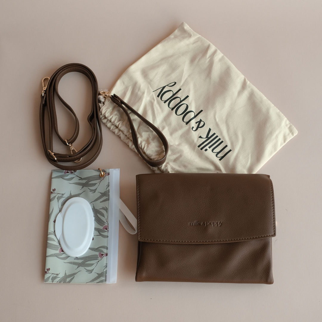 ANDI Nappy Wallet - Chocolate/Jack - Milk & Poppy