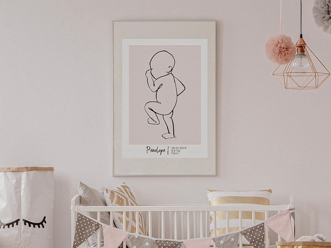 Birth Size Poster Template