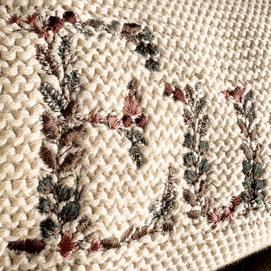 HEIRLOOM NAME BLANKET - Biscuit