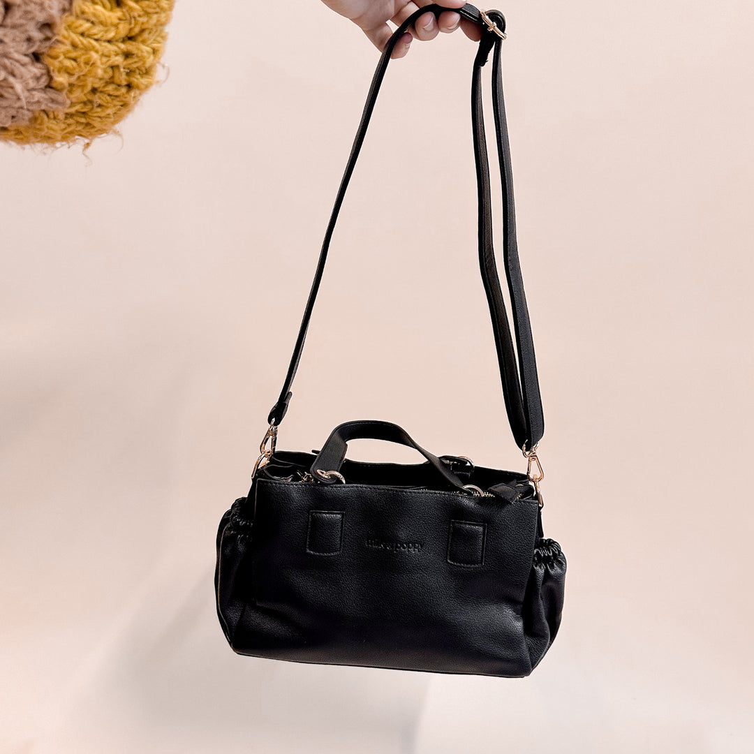 KASSIE Pram Caddy - Black/Euca