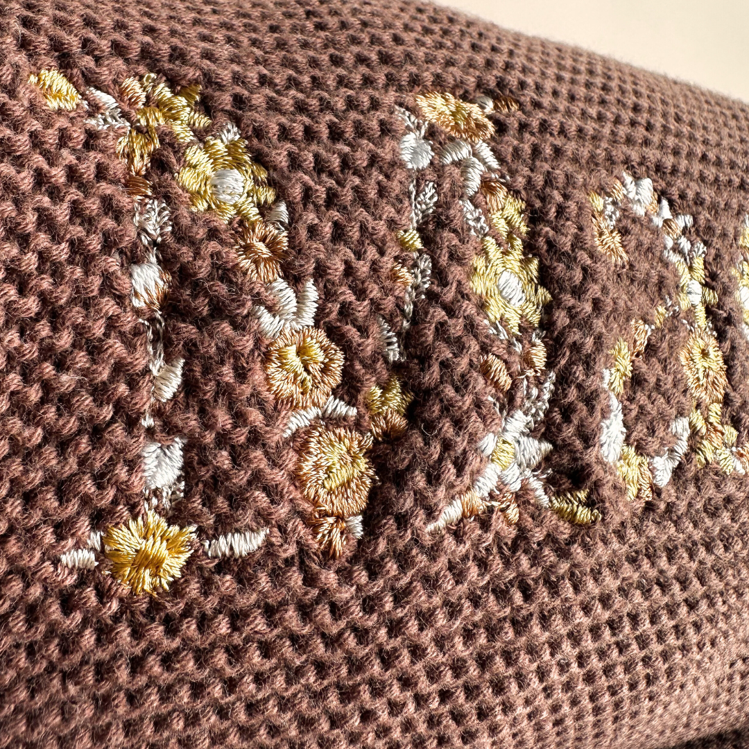 HEIRLOOM NAME BLANKET - Chocolate