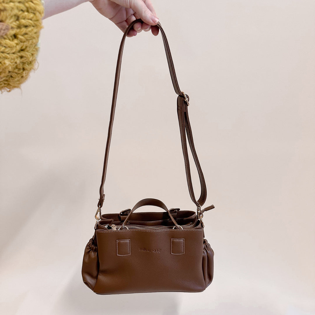 KASSIE Pram Caddy - Chocolate/Jack