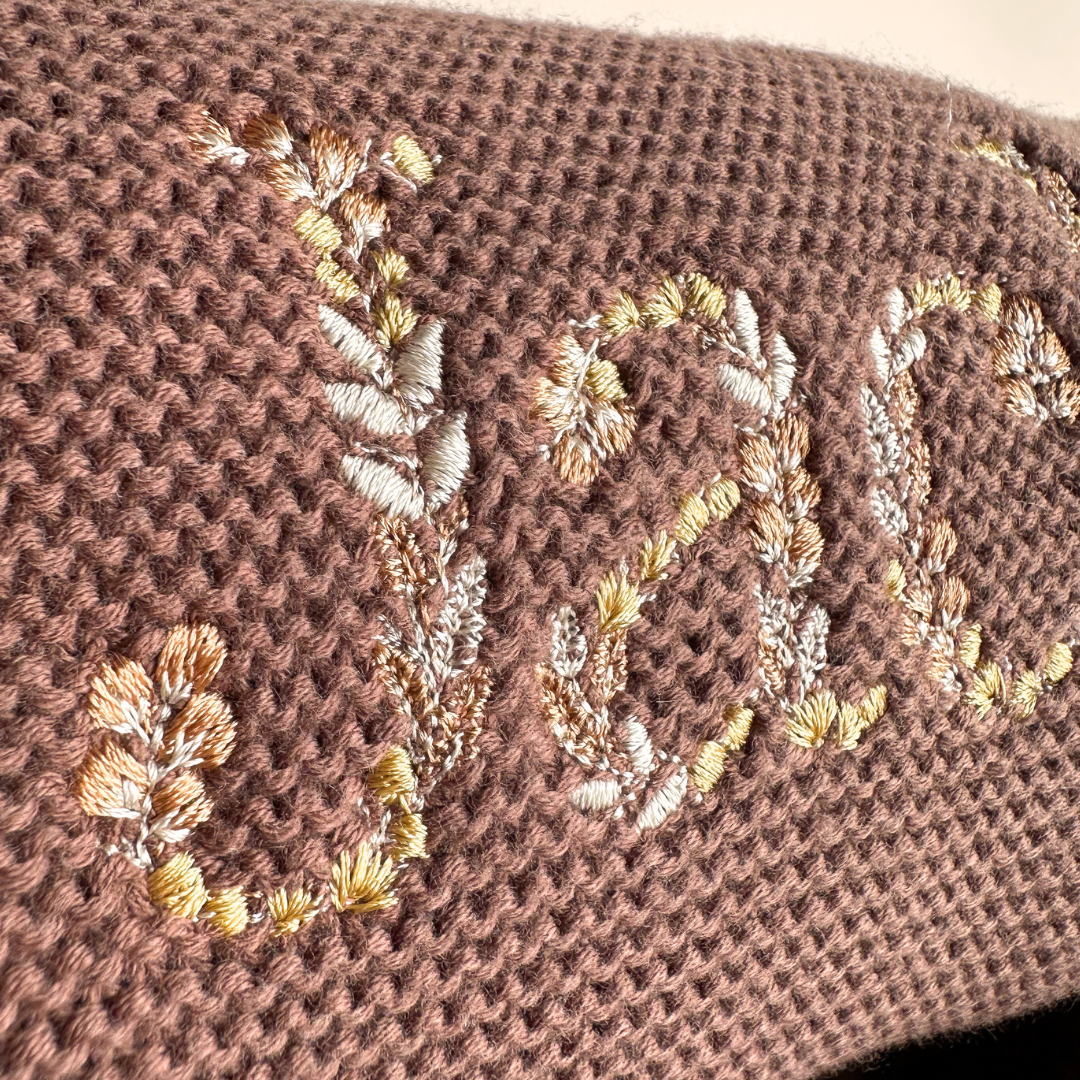 HEIRLOOM NAME BLANKET - Chocolate
