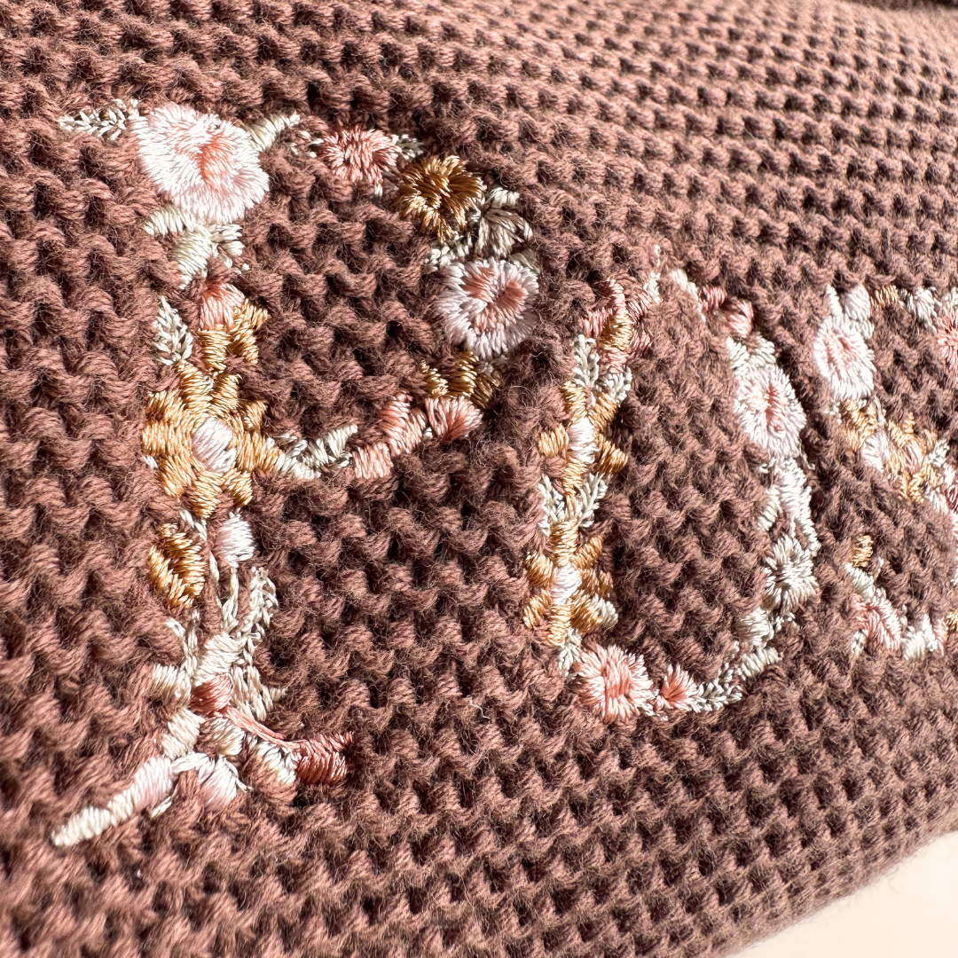 HEIRLOOM NAME BLANKET - Chocolate