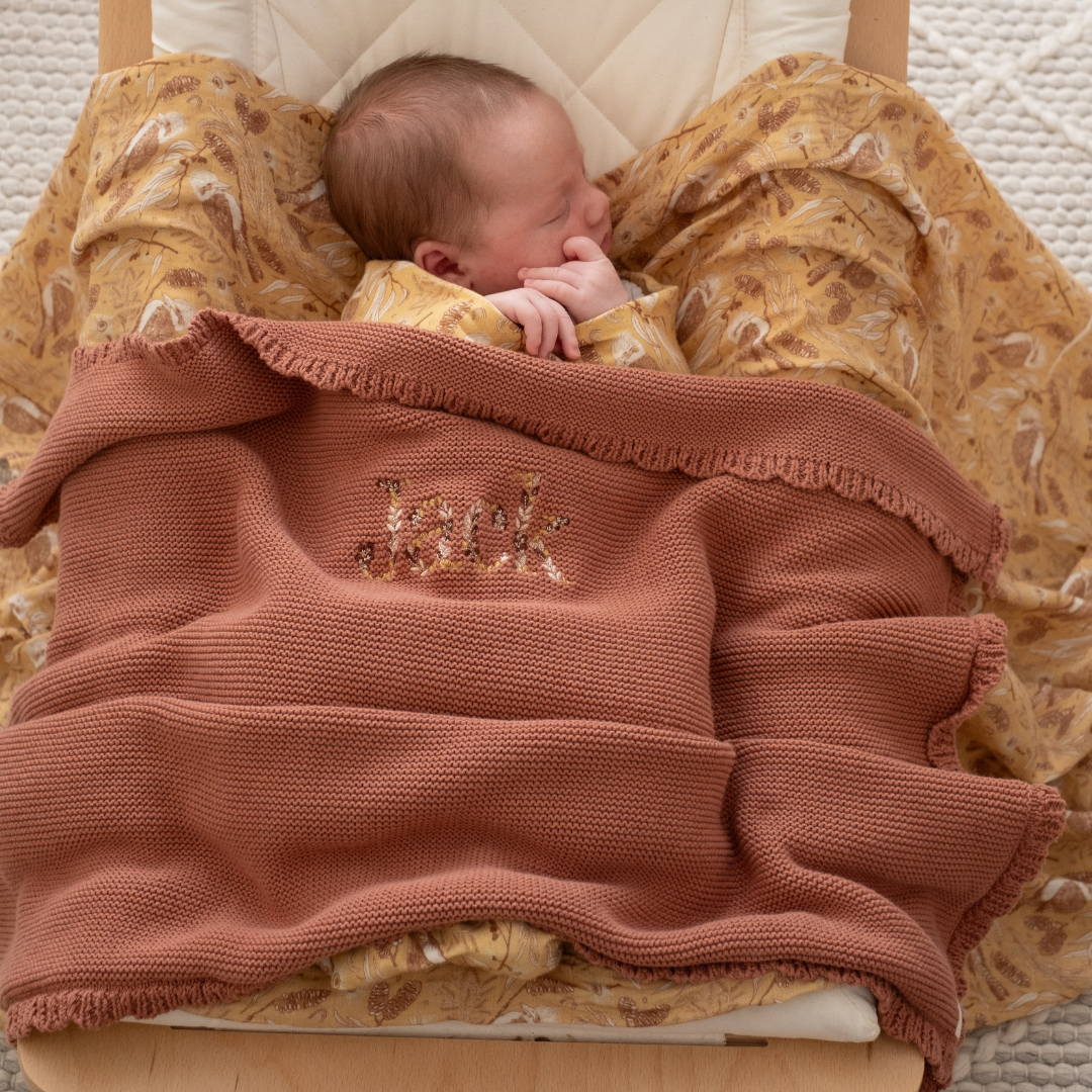 HEIRLOOM NAME BLANKET - Dusk