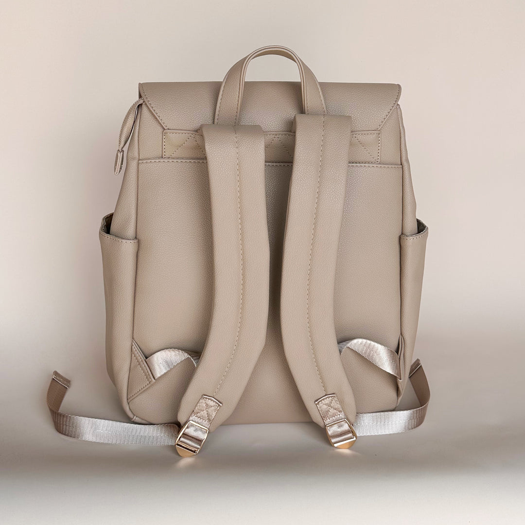 BROOKLYN Backpack Nappy Bag - Beige/Maeve