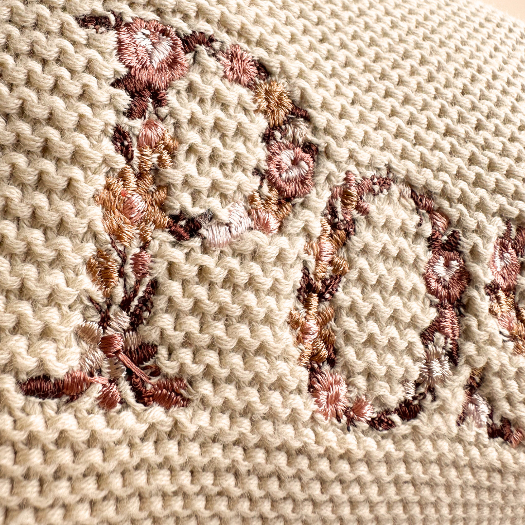 HEIRLOOM NAME BLANKET - Biscuit