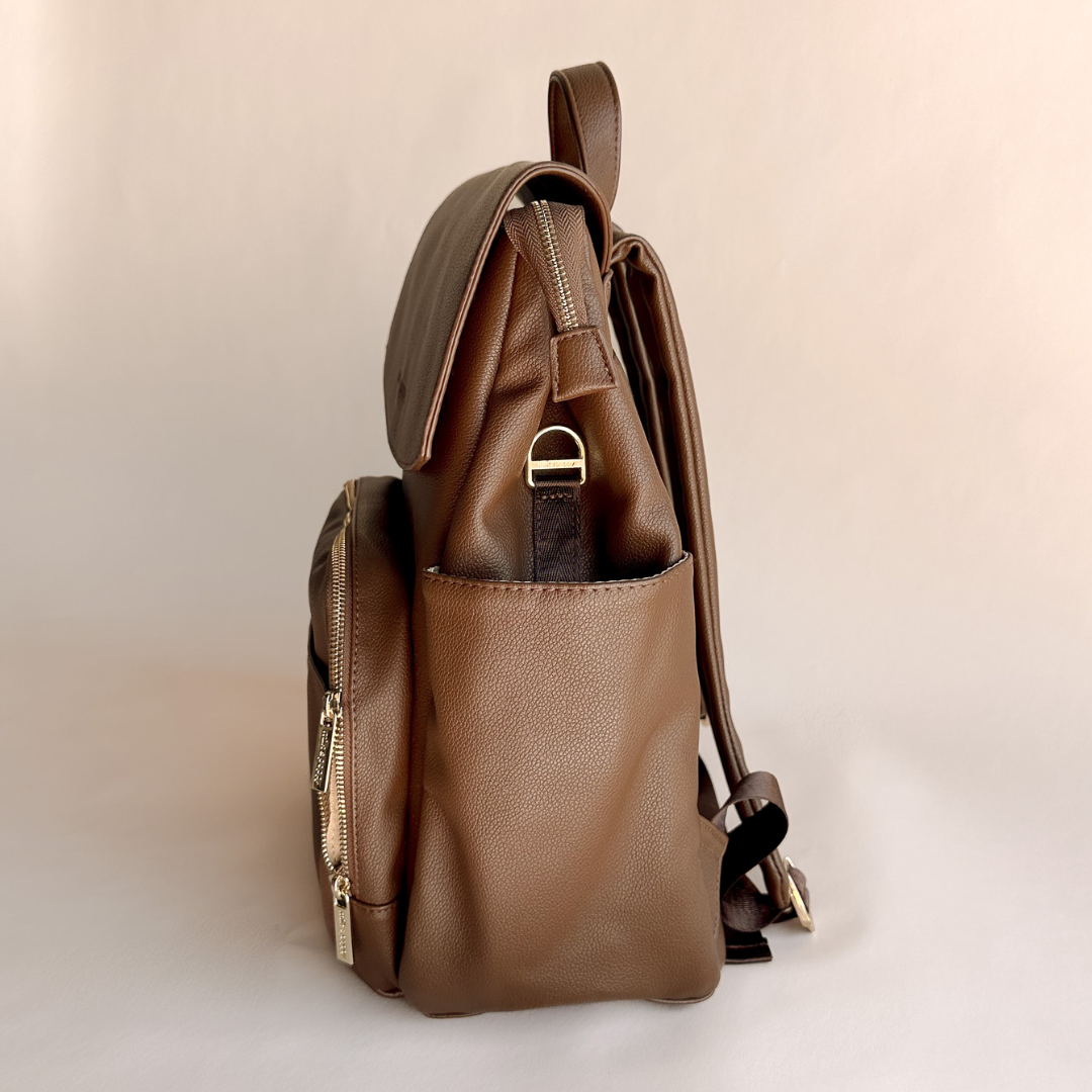 BROOKLYN Backpack Nappy Bag - Chocolate/Jack