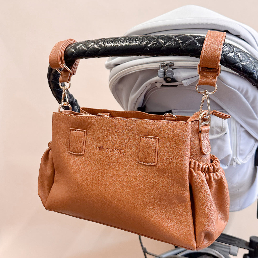 KASSIE Pram Caddy - Tan/Banksii