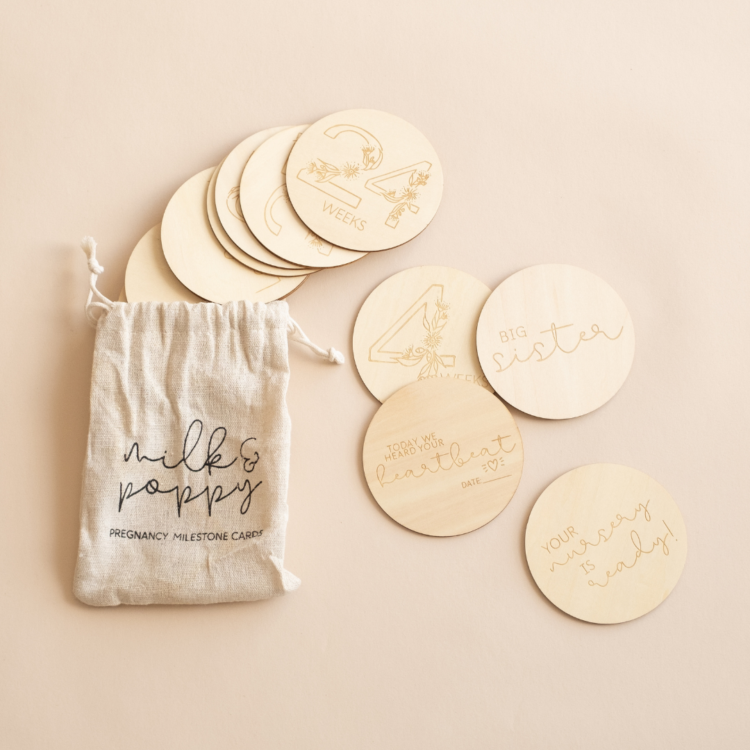 Timber Pregnancy Milestone Cards