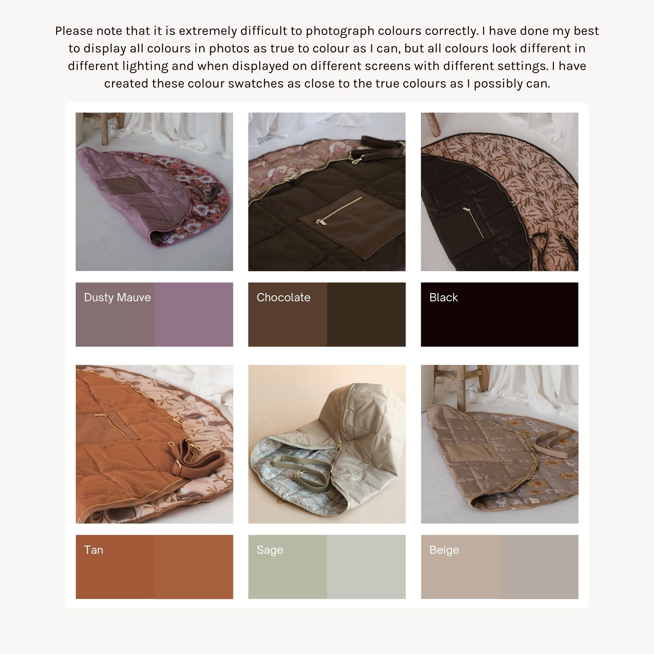 PARKER Play Bag - Black/Euca - Milk & Poppy