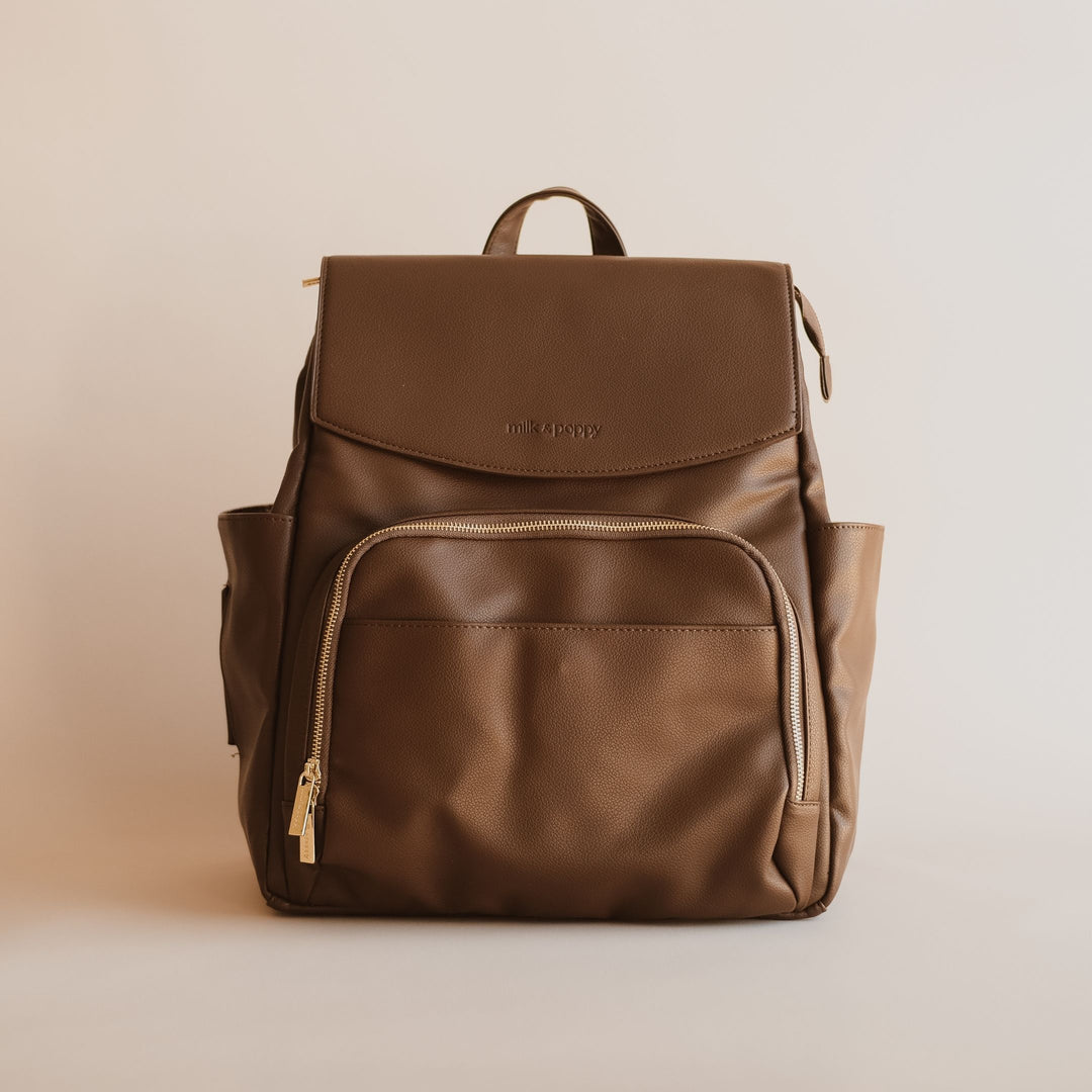 BROOKLYN Backpack Nappy Bag - Chocolate/Jack - Milk & Poppy