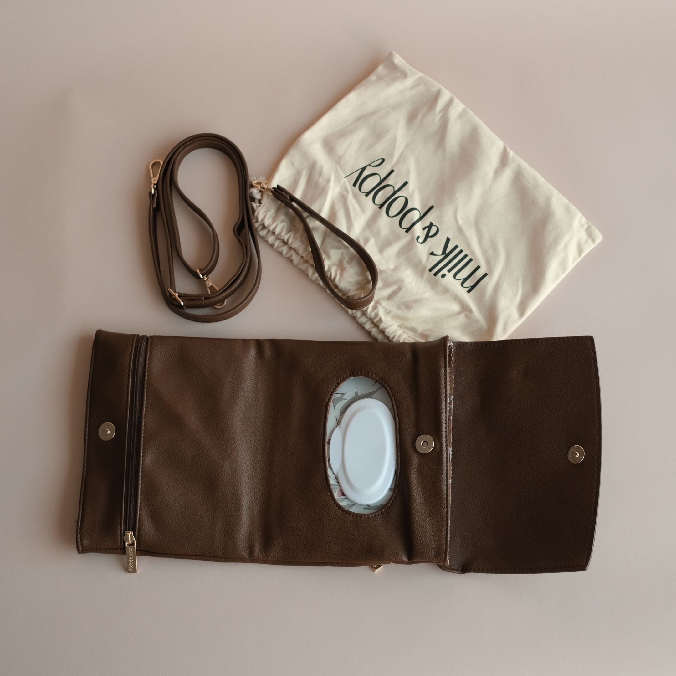 ANDI Nappy Wallet - Chocolate/Jack - Milk & Poppy