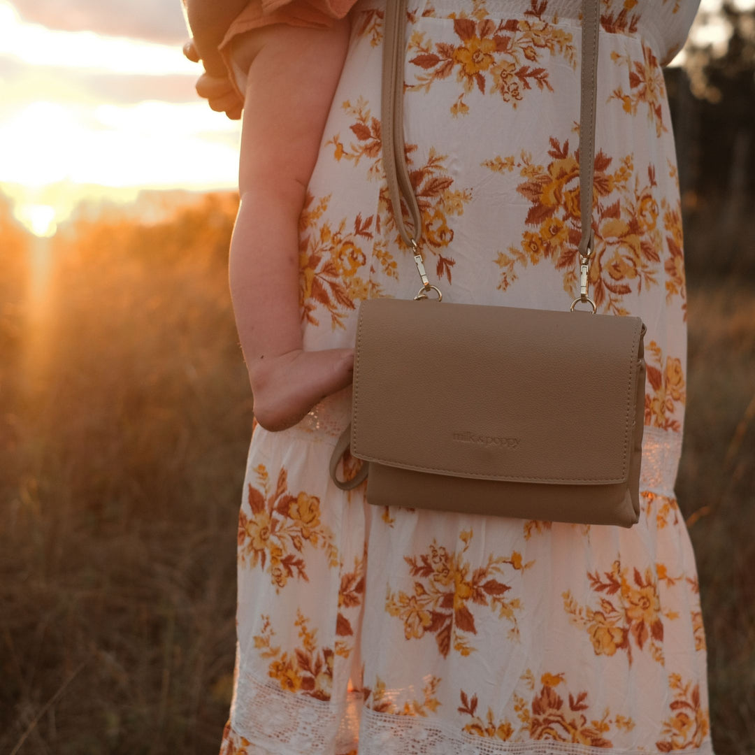 ANDI Nappy Wallet - Beige/Maeve - Milk & Poppy